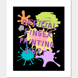 Finger Painting T-shirt Posters and Art